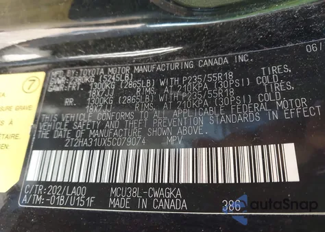 2005 Lexus Rx 330 from USA, damaged, VIN 2T2HA31UX5C079074